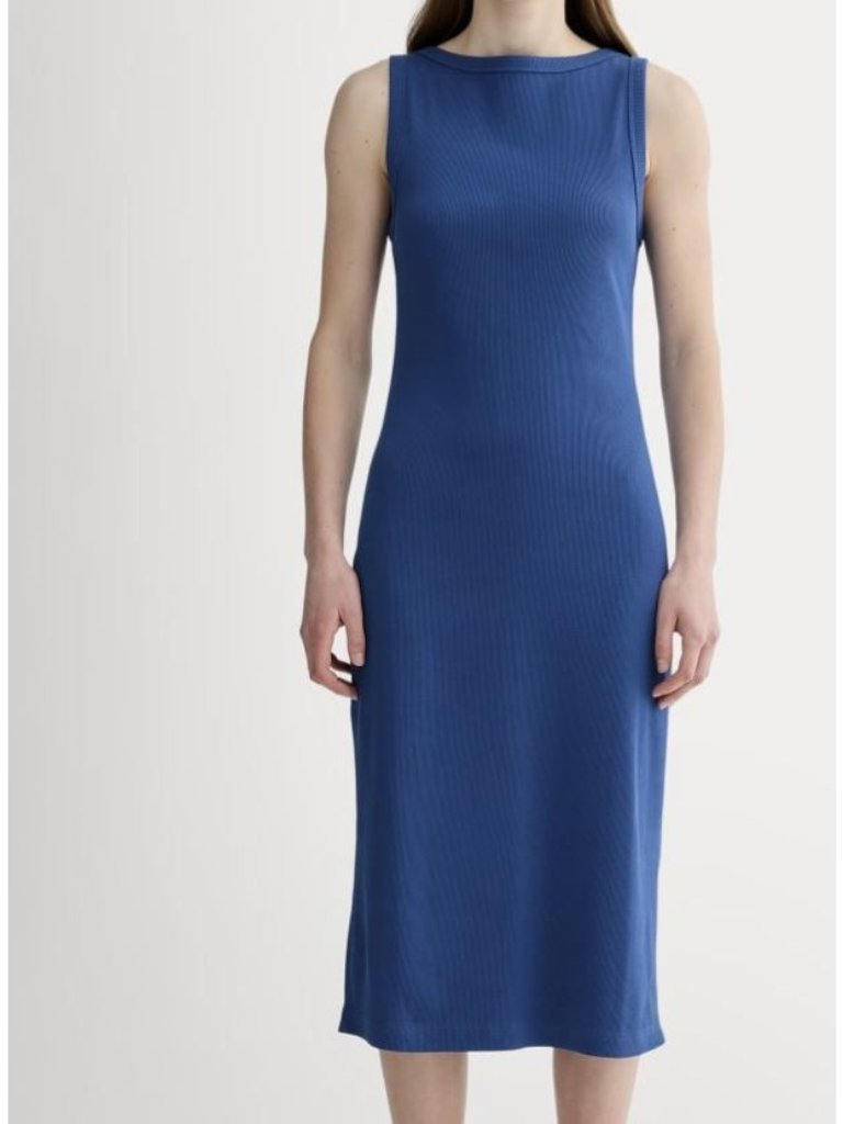 Everlane The Selfie Tank Dress Lapis Blue Size Small Nwt